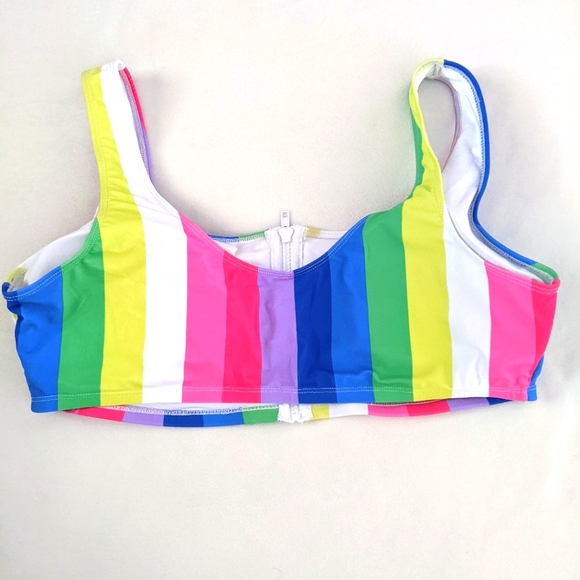 FOREVER 21 Rainbow PRIDE Bikini NWOT - Picture 5 of 9